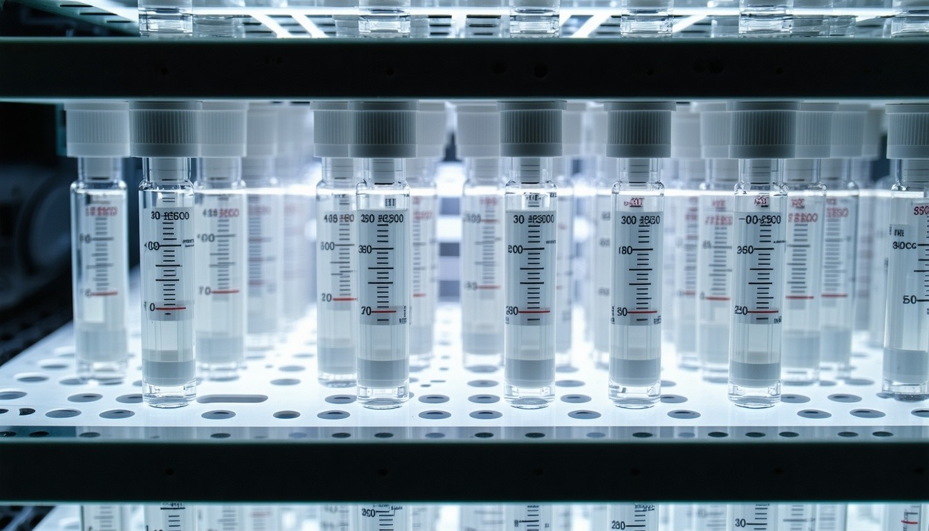 Vials stored in a temperaturecontrolled environment highlighting the importance of maintaining specific temperatures for sensitive substances